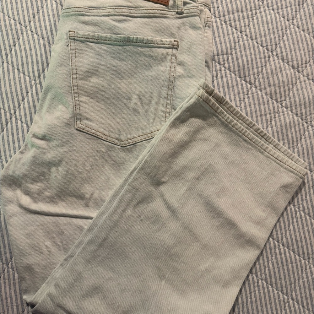 Robert Rodriguez Light Mint Wide-Leg Jeans